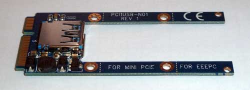 Mini PCIe ハーフサイズ、フルサイズ、EEEPCサイズ兼用