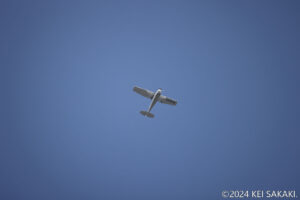 【撮影例28】上空に現れた航空機